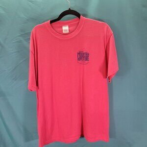 Idaho Mountain Adventure Port & Company T-Shirt Size L Pink Cotton Blend